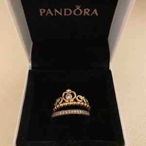 Pandora princess ring set